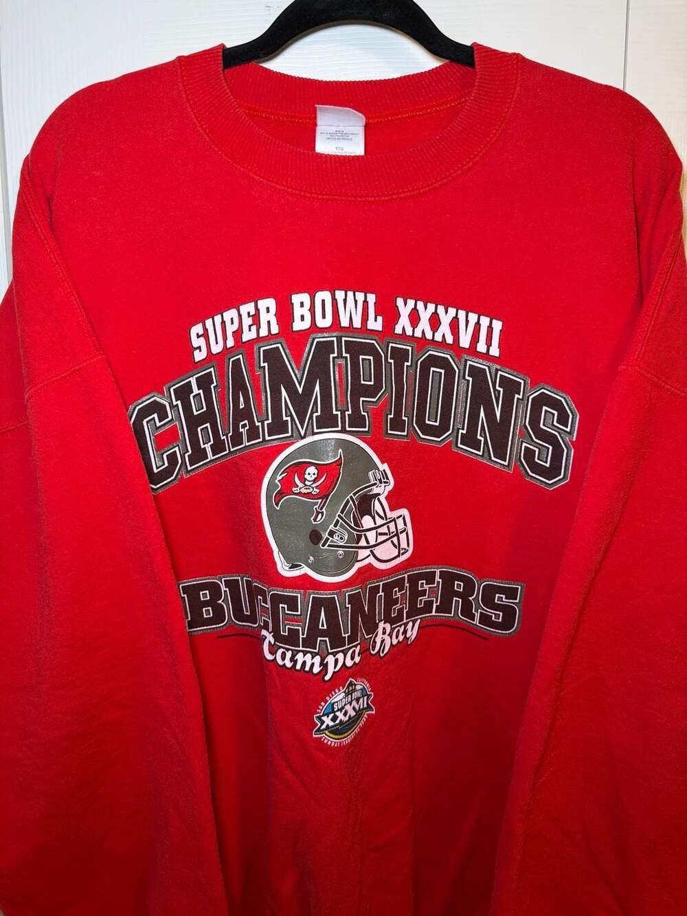 Gildan Tampa Bay Buccaneers Super Bowl XXXVII Sweatshirt Size XXL Red